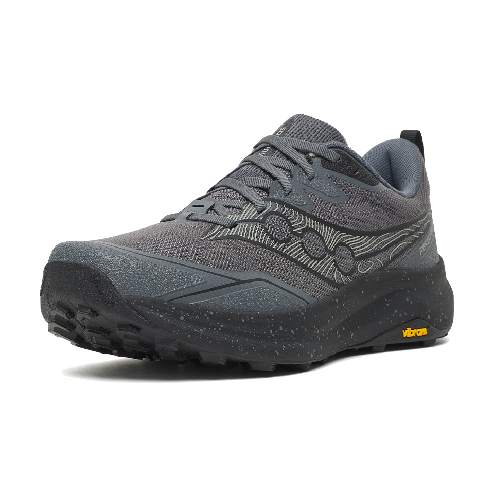 Saucony Men's Peregrine 16 Black/Carbon