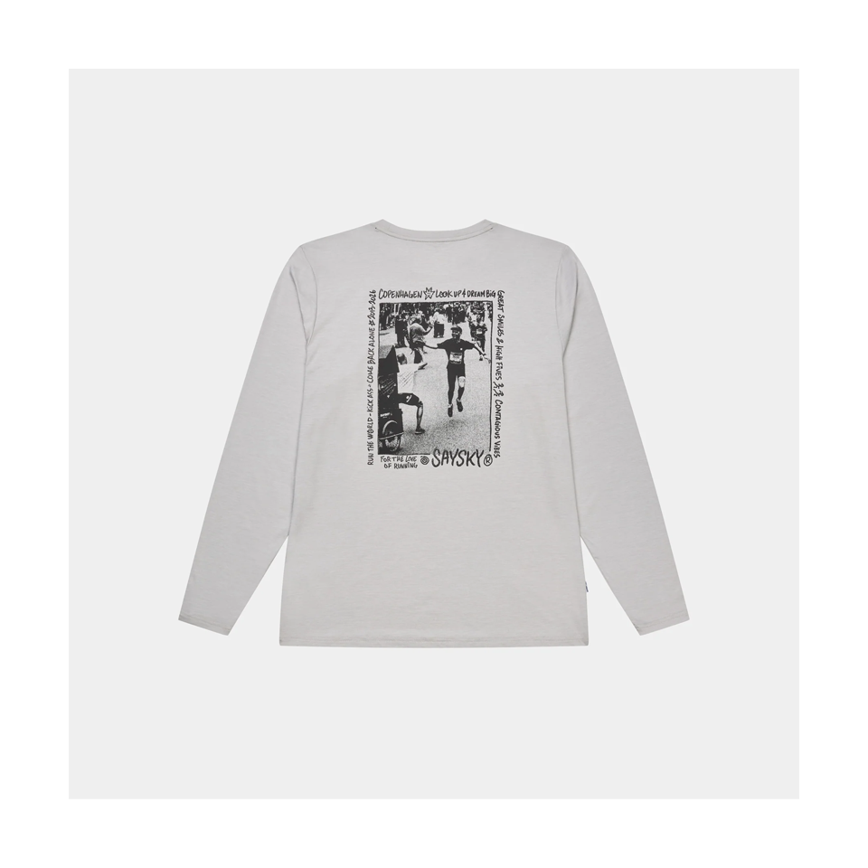 SAYSKY Men's Statement Pace Long Sleeve Grey