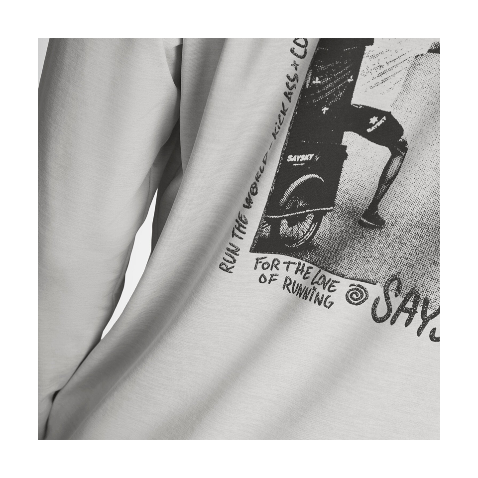 SAYSKY Men's Statement Pace Long Sleeve Grey