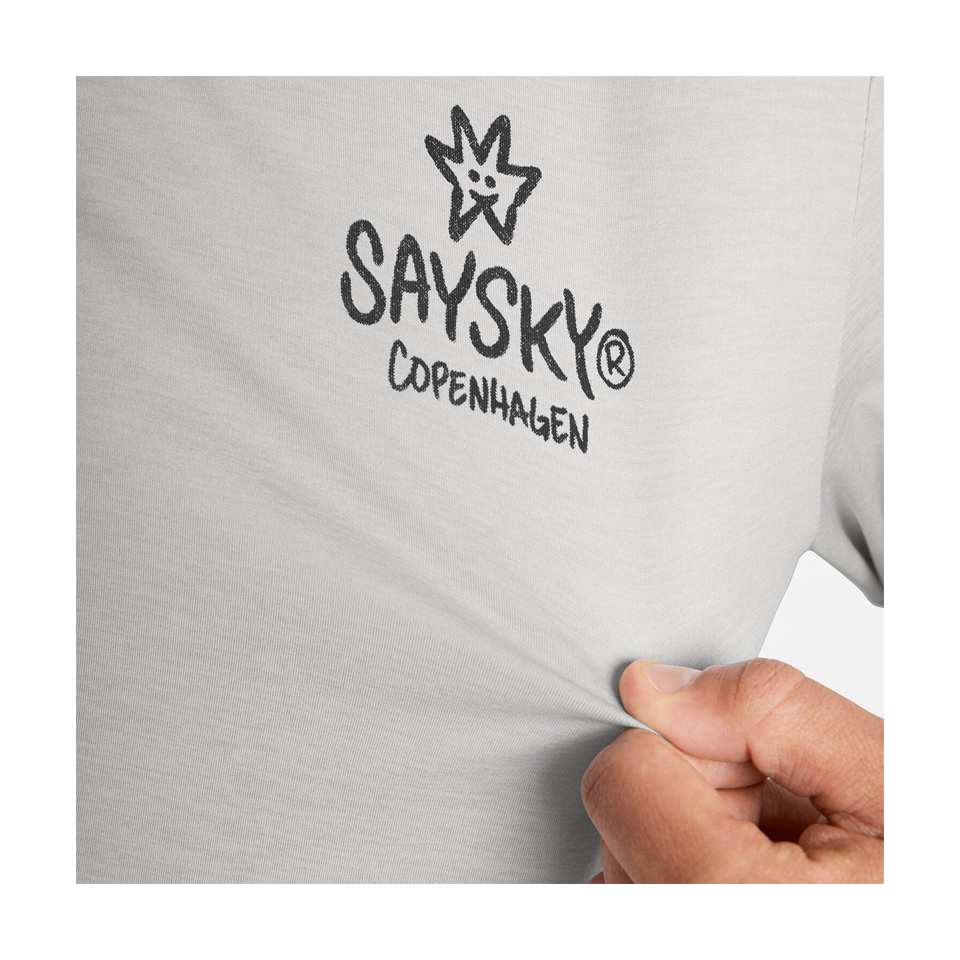 SAYSKY Men's Statement Pace Long Sleeve Grey