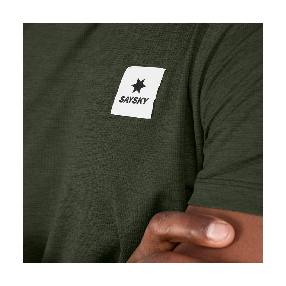 SAYSKY Men's Clean Combat Pro T-Shirt Green