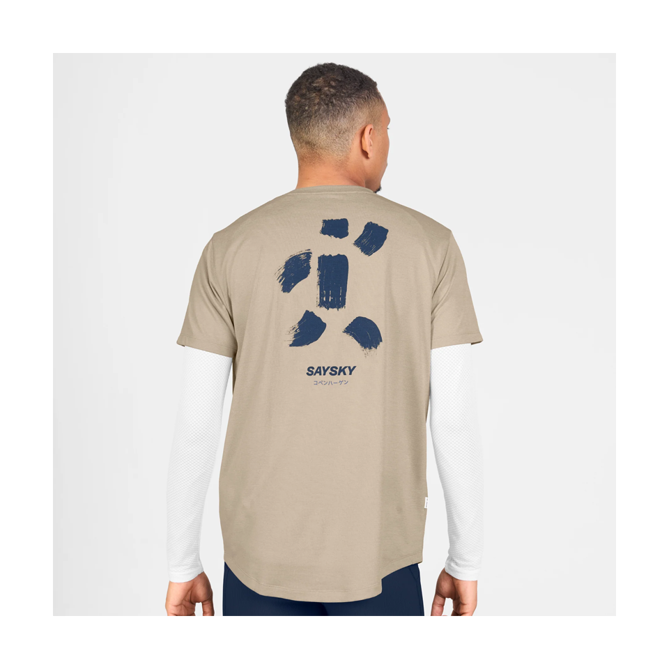 SAYSKY Men's Statement Combat Pro T-Shirt Sand