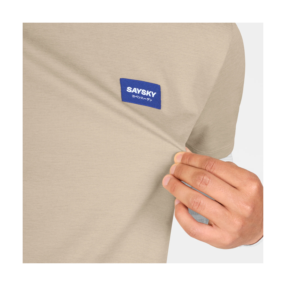SAYSKY Men's Statement Combat Pro T-Shirt Sand