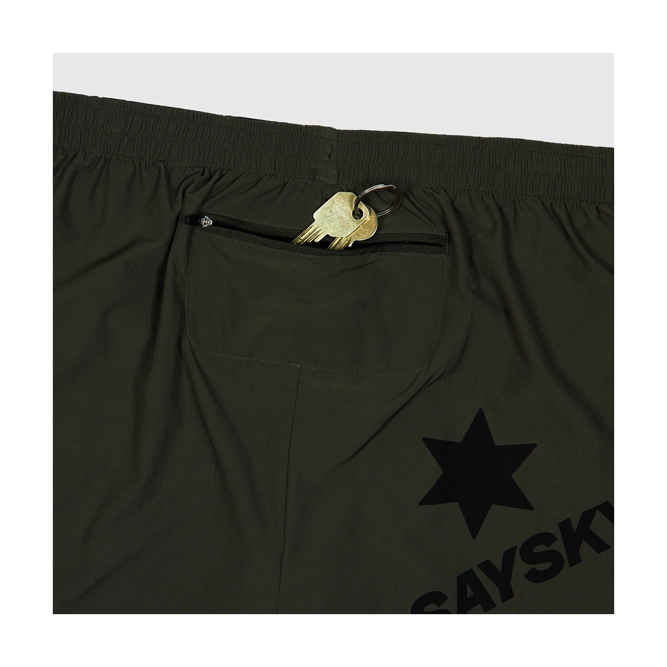 SAYSKY Men's 2 in 1 Pace Shorts 5'' Green