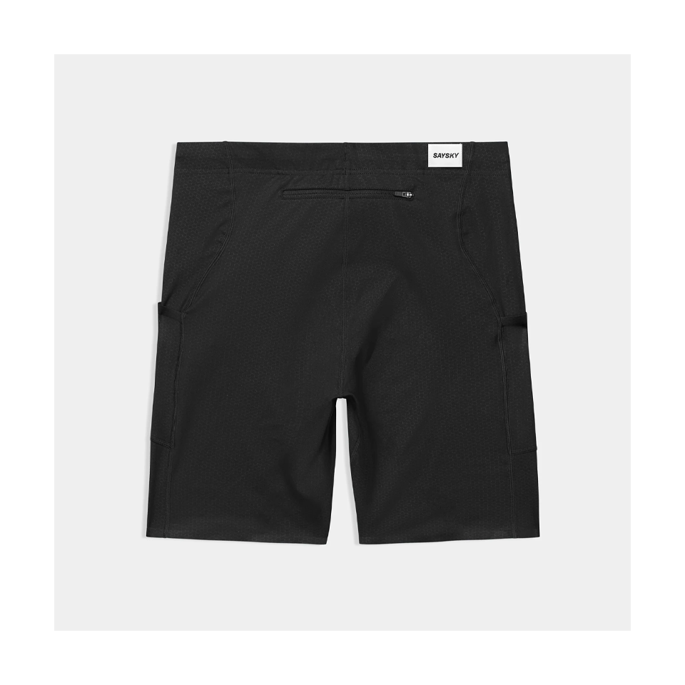 SAYSKY Men's Combat + Short Tights 9" Black