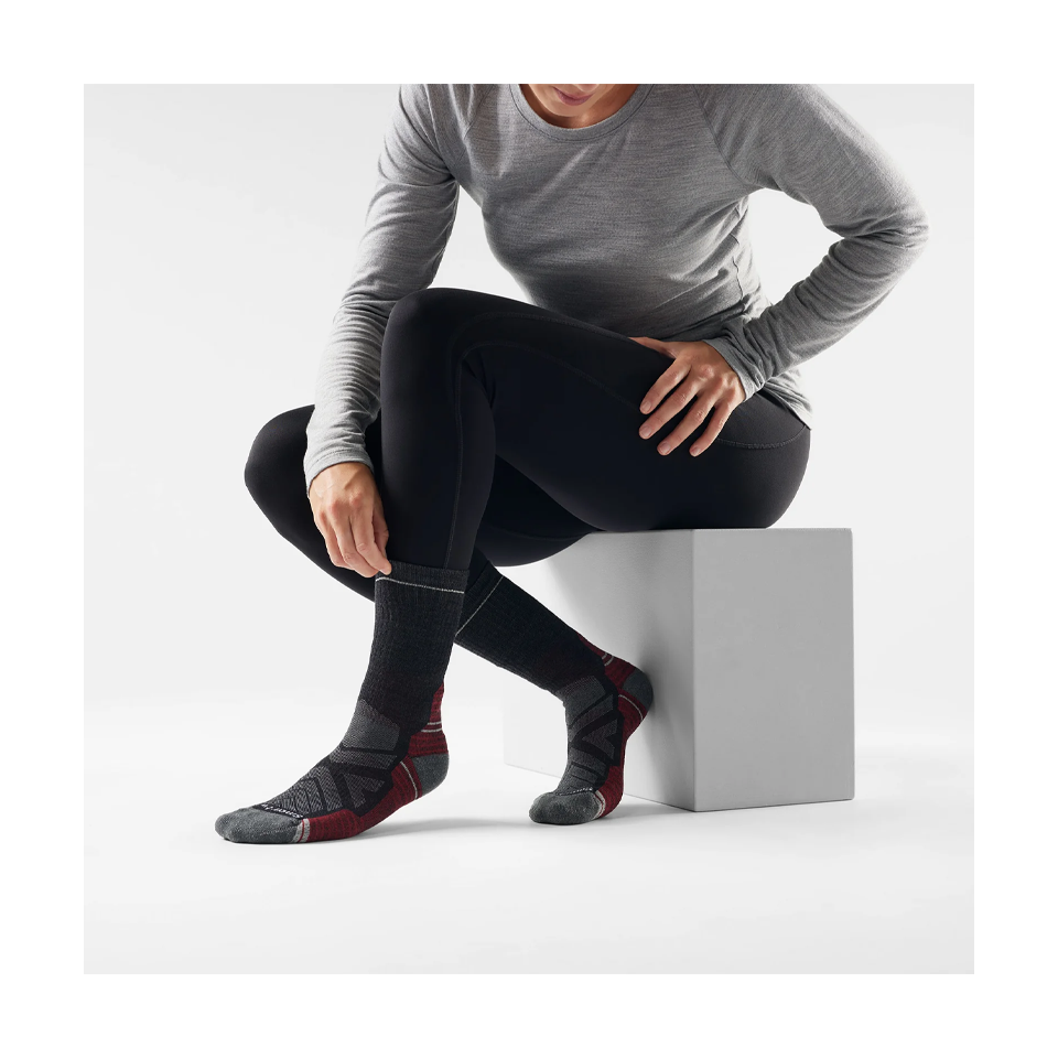 Smartwool Hike Crew Socks Light Cushion Charcoal