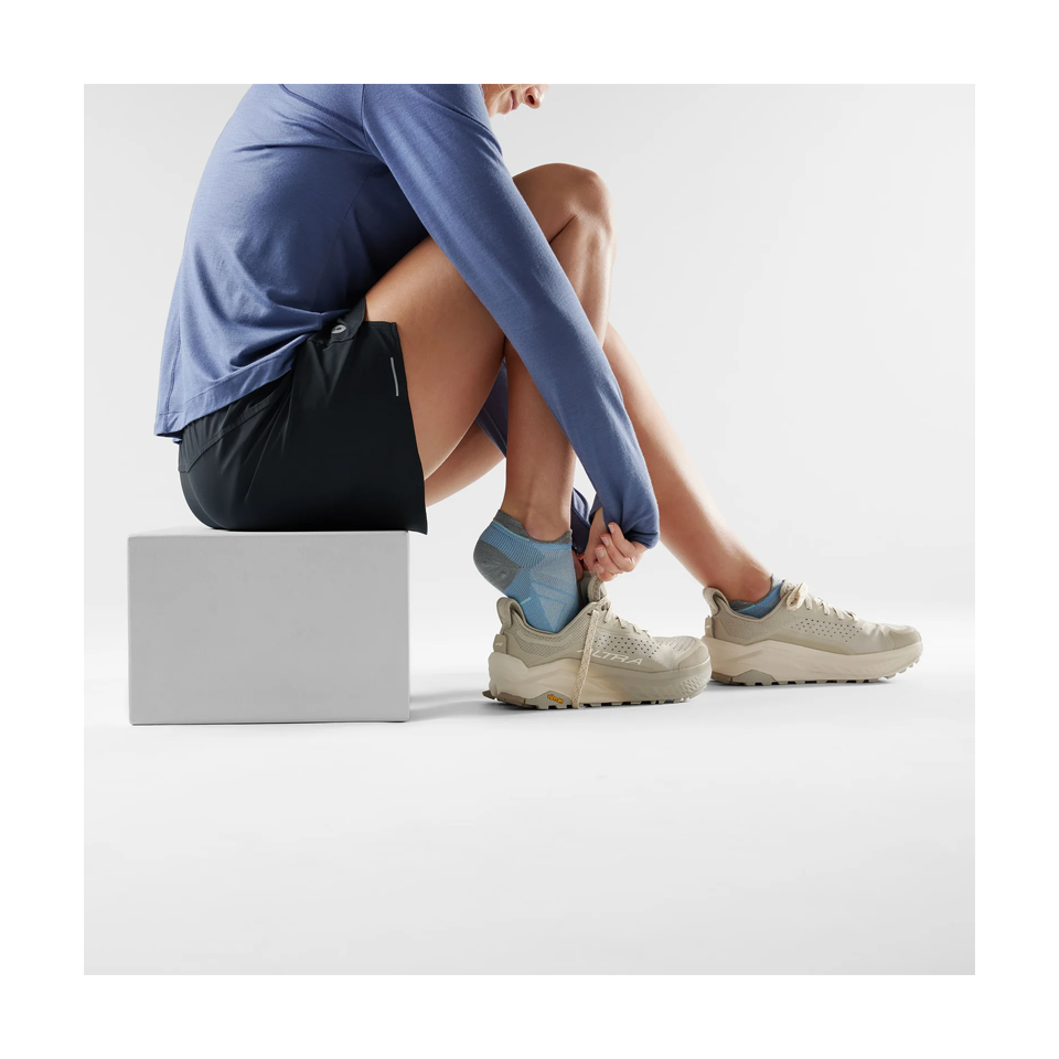 Smartwool Women's Run Low Ankle Socks Zero Cushion Serene Blue