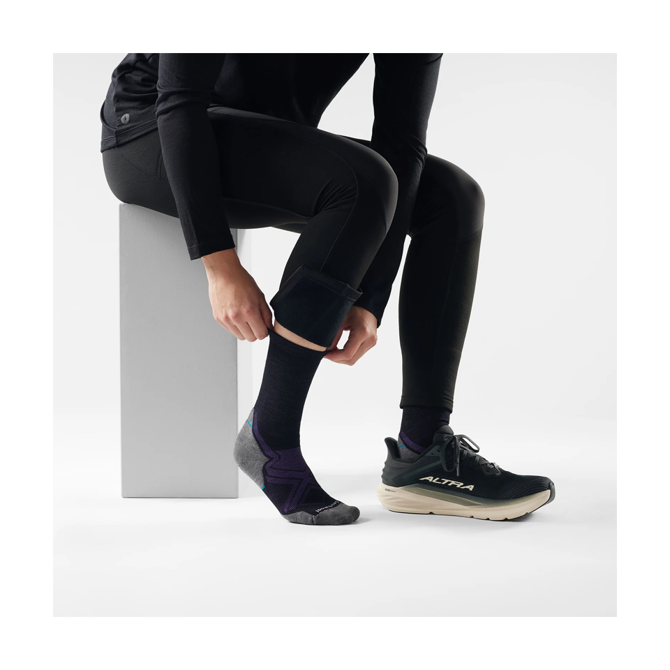 Smartwool Women's Run Cold Weather Crew Socks Targeted Cushion Black