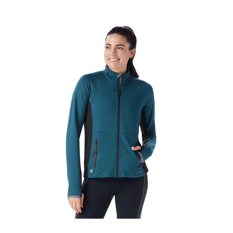 Smartwool Women's Active Fleece Full Zip Twilight Blue