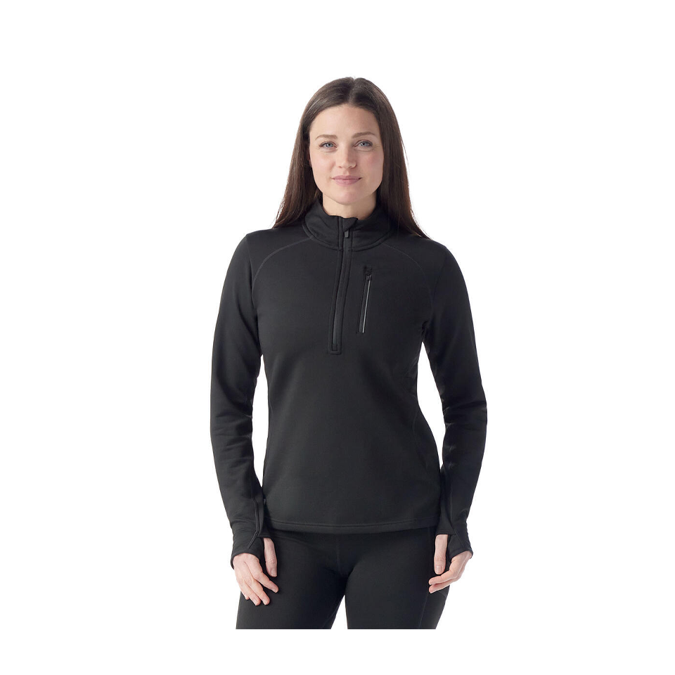 Smartwool Women's Active Fleece 1/2 Zip Black