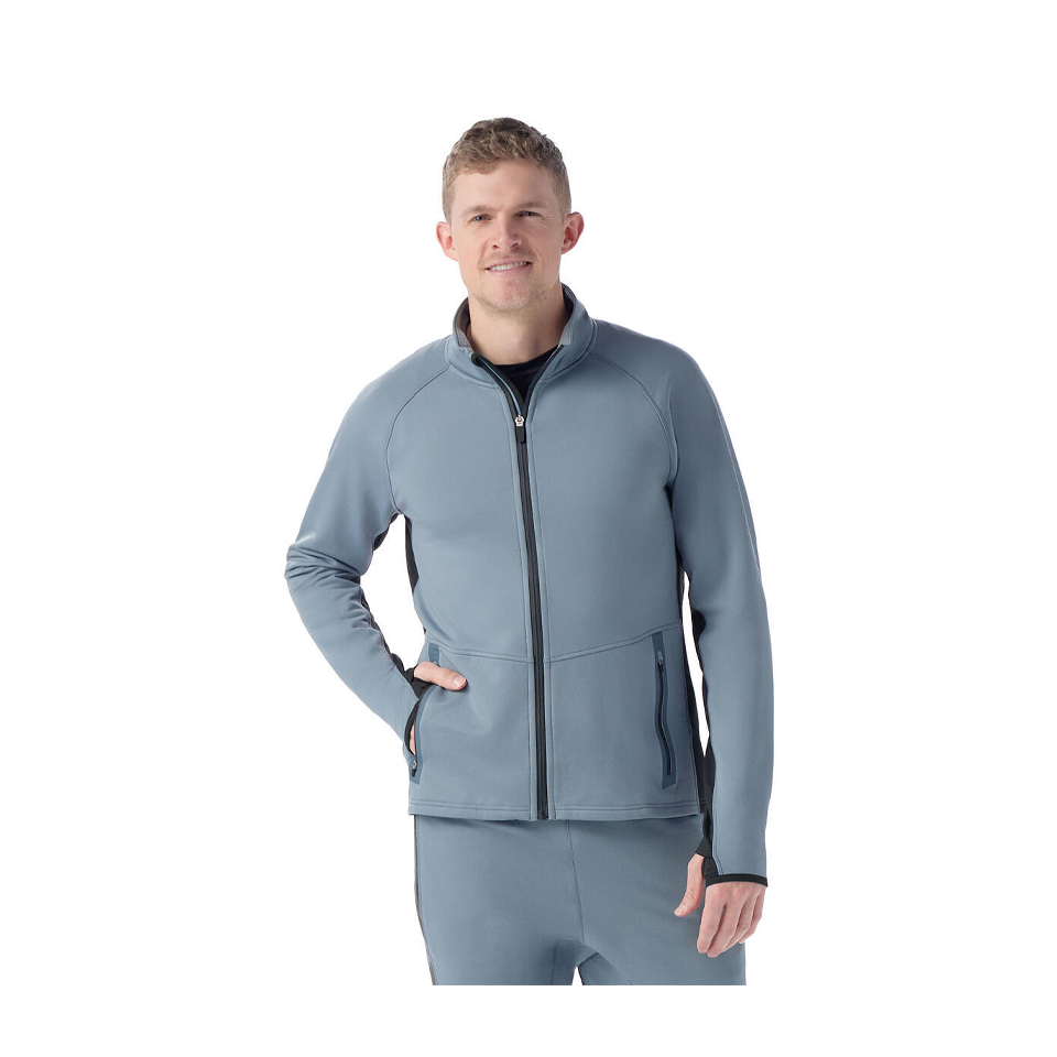 Smartwool Men's Active Fleece Jacket Pewter Blue