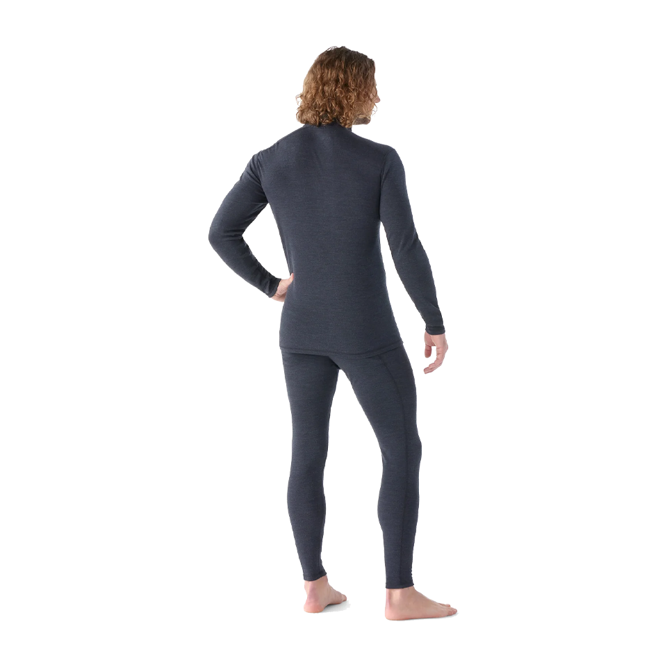 Smartwool Men's Classic Thermal Merino Base Layer 1/4 Zip Charcoal Heather