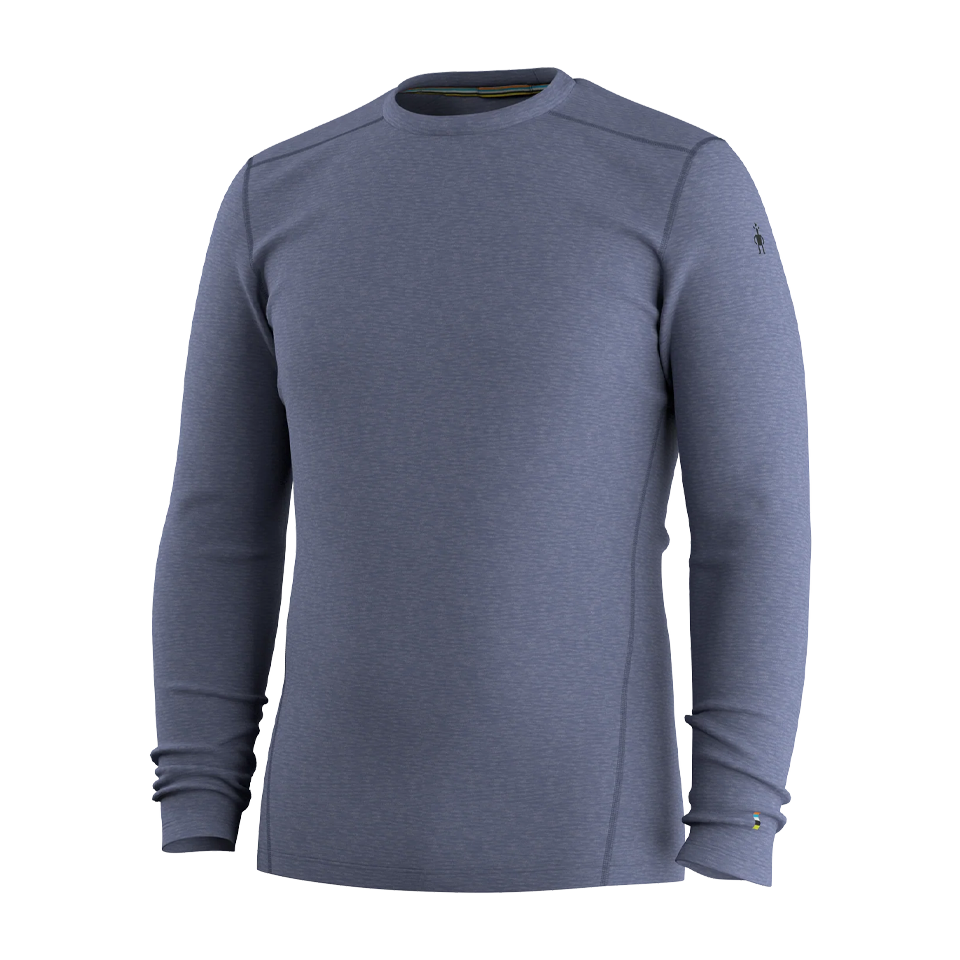 Smartwool Men's Classic Thermal Merino Base Layer Crew Nightfall Blue Heather