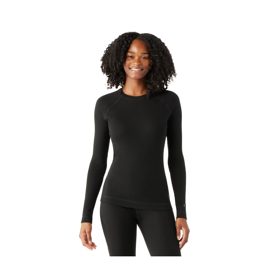 Smartwool Women's Classic Thermal Merino Base Layer 1/4 Zip Black
