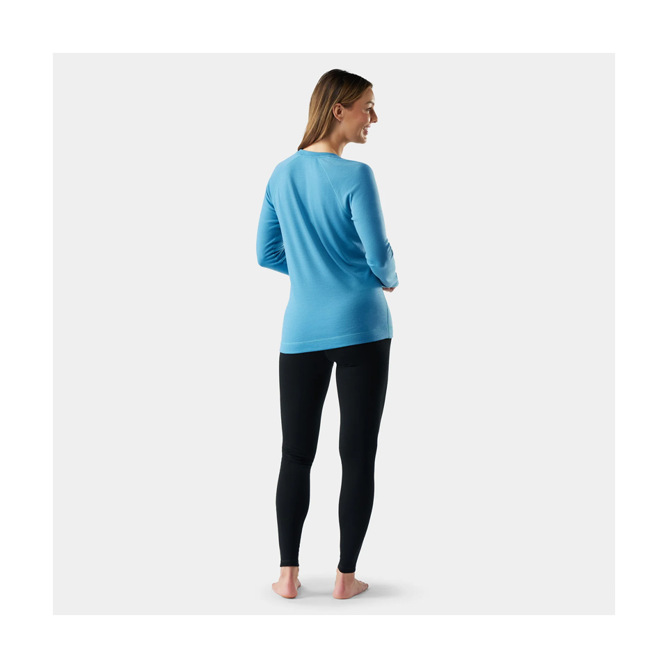 Smartwool Women's Classic Thermal Merino Base Layer Crew Mineral Blue Heather