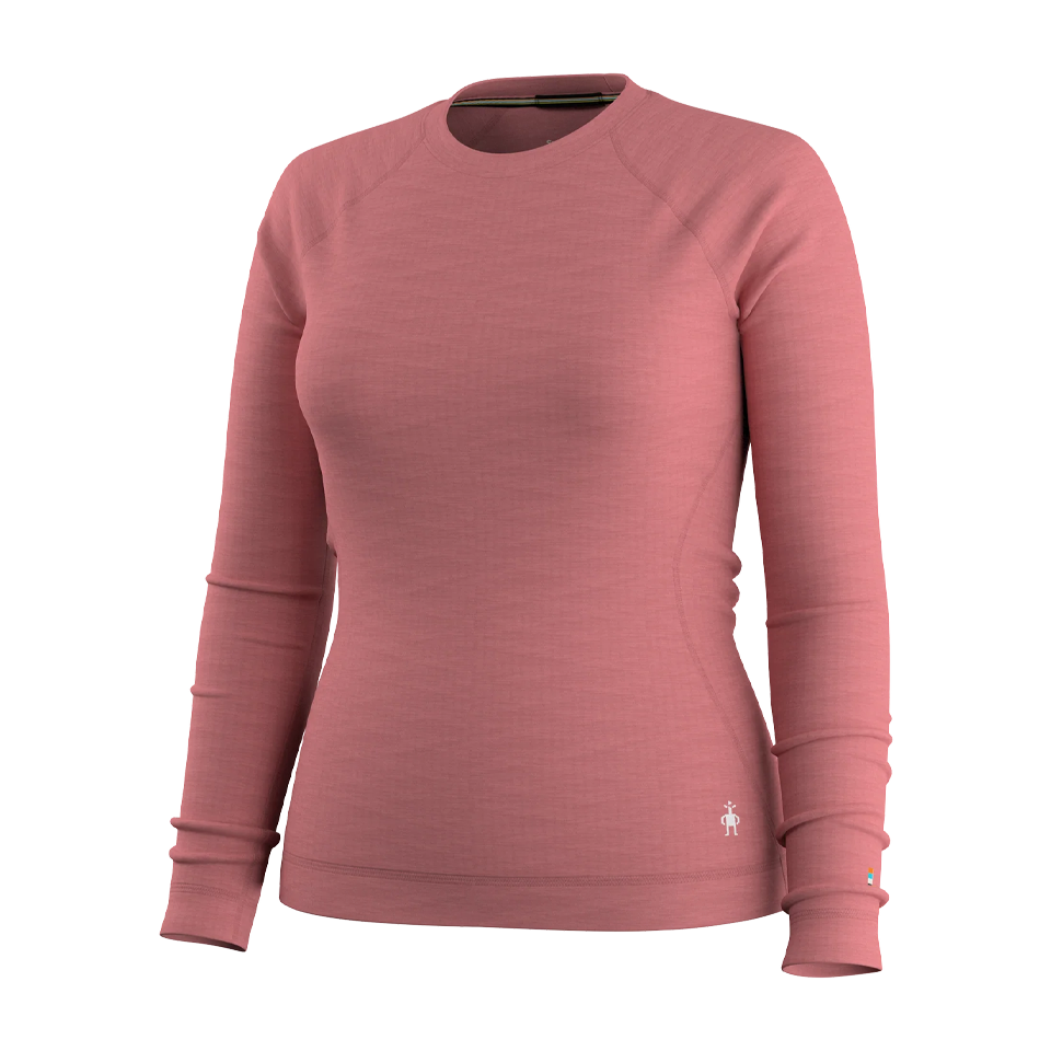 Smartwool Women's Classic Thermal Merino Base Layer Crew Rosewood Heather