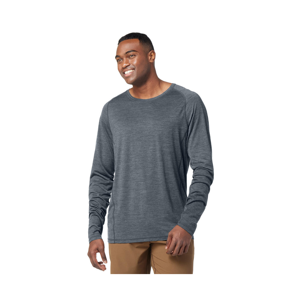 Smartwool Men's Active Ultralite Long Sleeve Charcoal Heather
