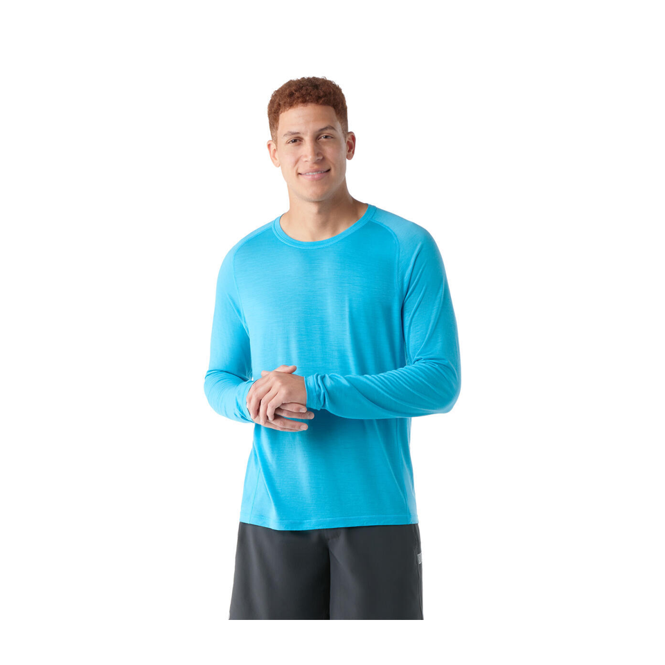 Smartwool Men's Active Ultralite Long Sleeve Pool Blue