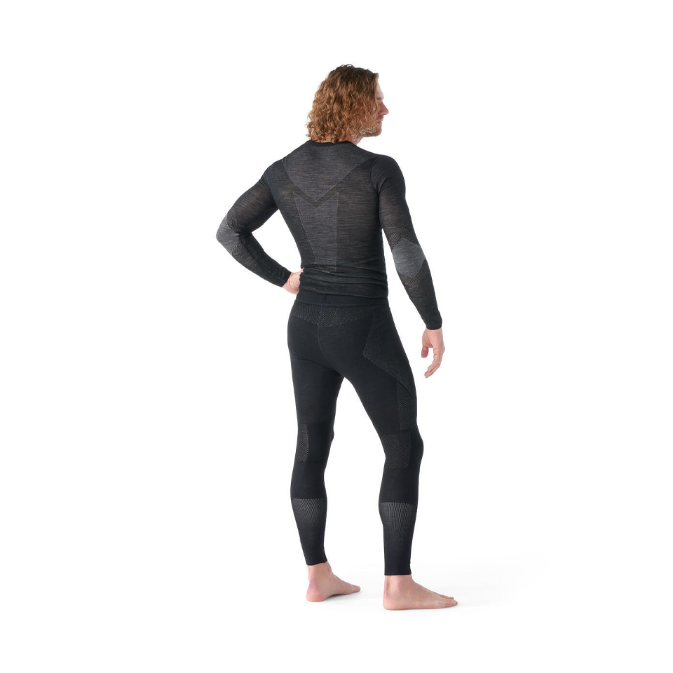 Smartwool Men's Intraknit Thermal Merino Base Layer Bottom Black-White