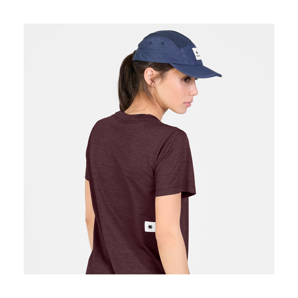 SAYSKY Women's Clean Combat Pro T-Shirt Burgundy