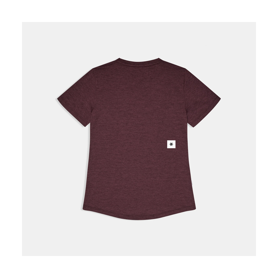 SAYSKY Women's Clean Combat Pro T-Shirt Burgundy