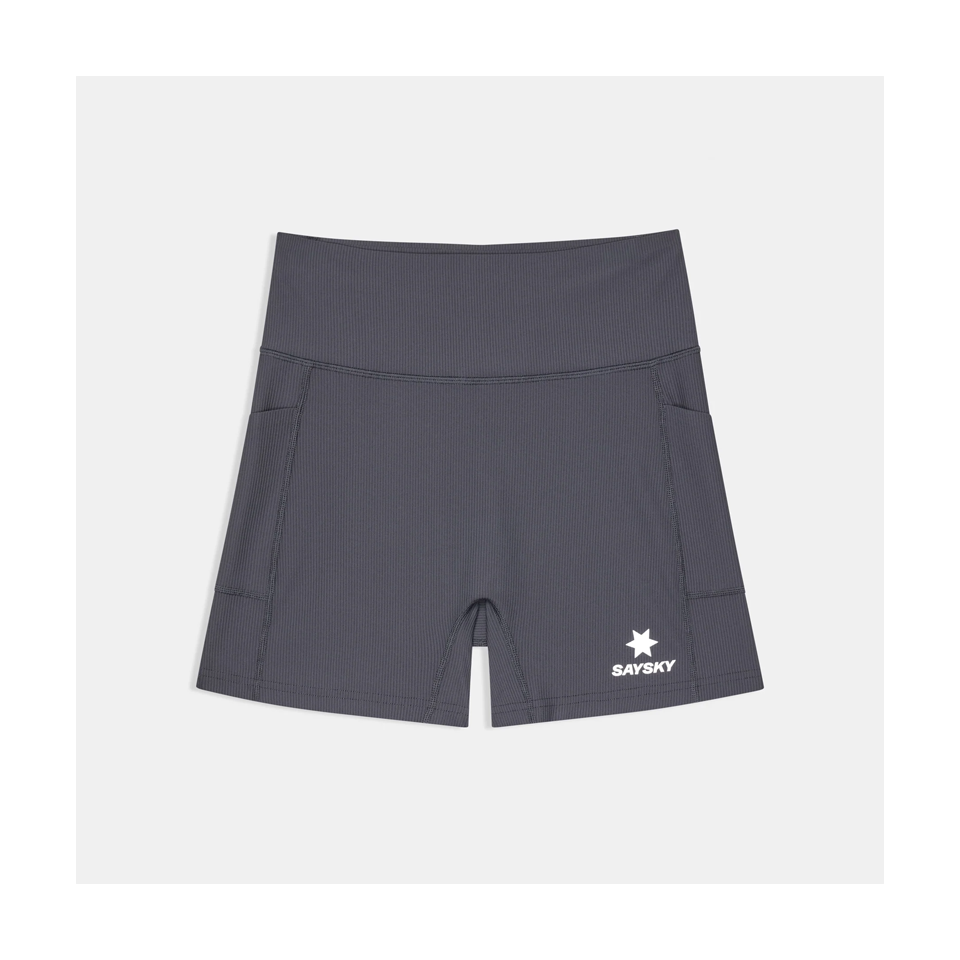 SAYSKY Women's Combat+ Rib Short Tights 4" Grey
