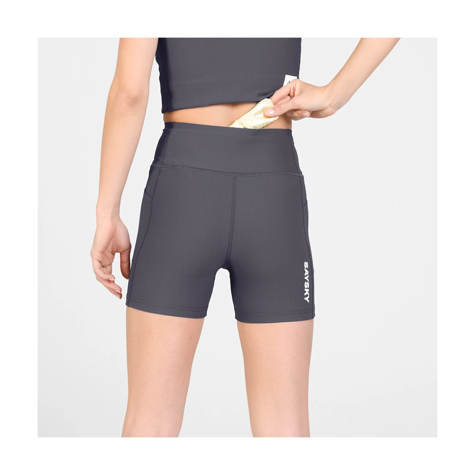 SAYSKY Women's Combat+ Rib Short Tights 4" Grey