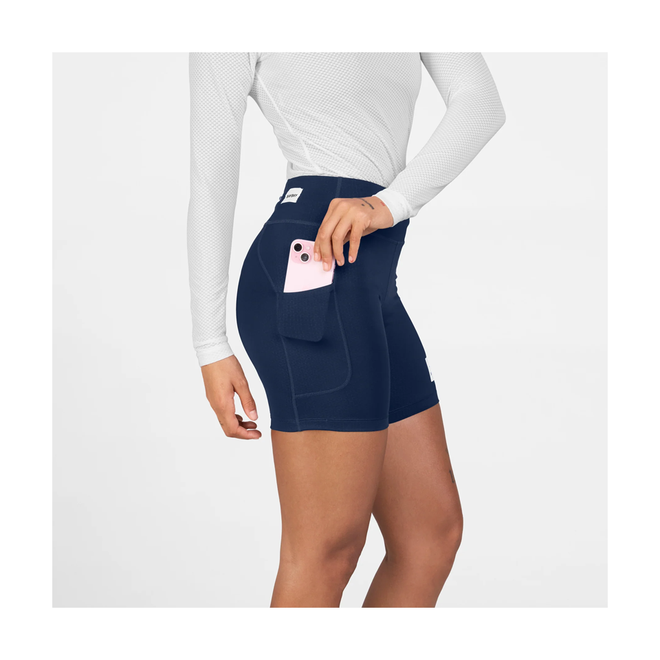 SAYSKY Women's Combat+ Short Tights 7" Blue
