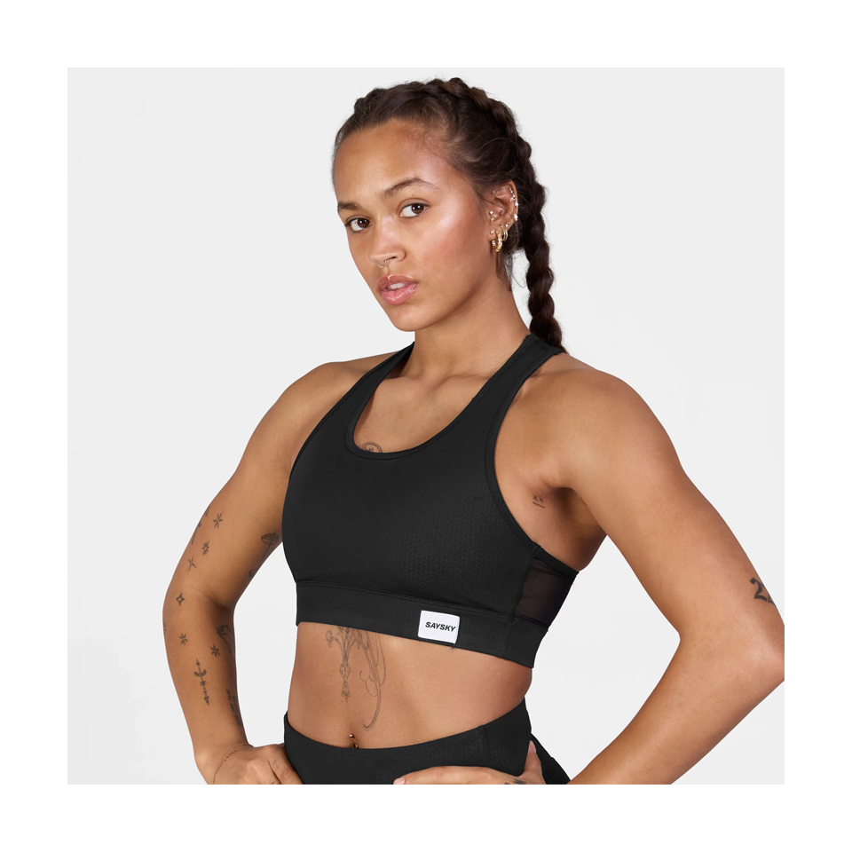 SAYSKY Women's Clean Combat Sports Bra Black
