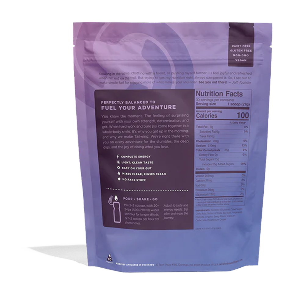 Tailwind Nutrition Endurance Fuel 30 Servings Berry