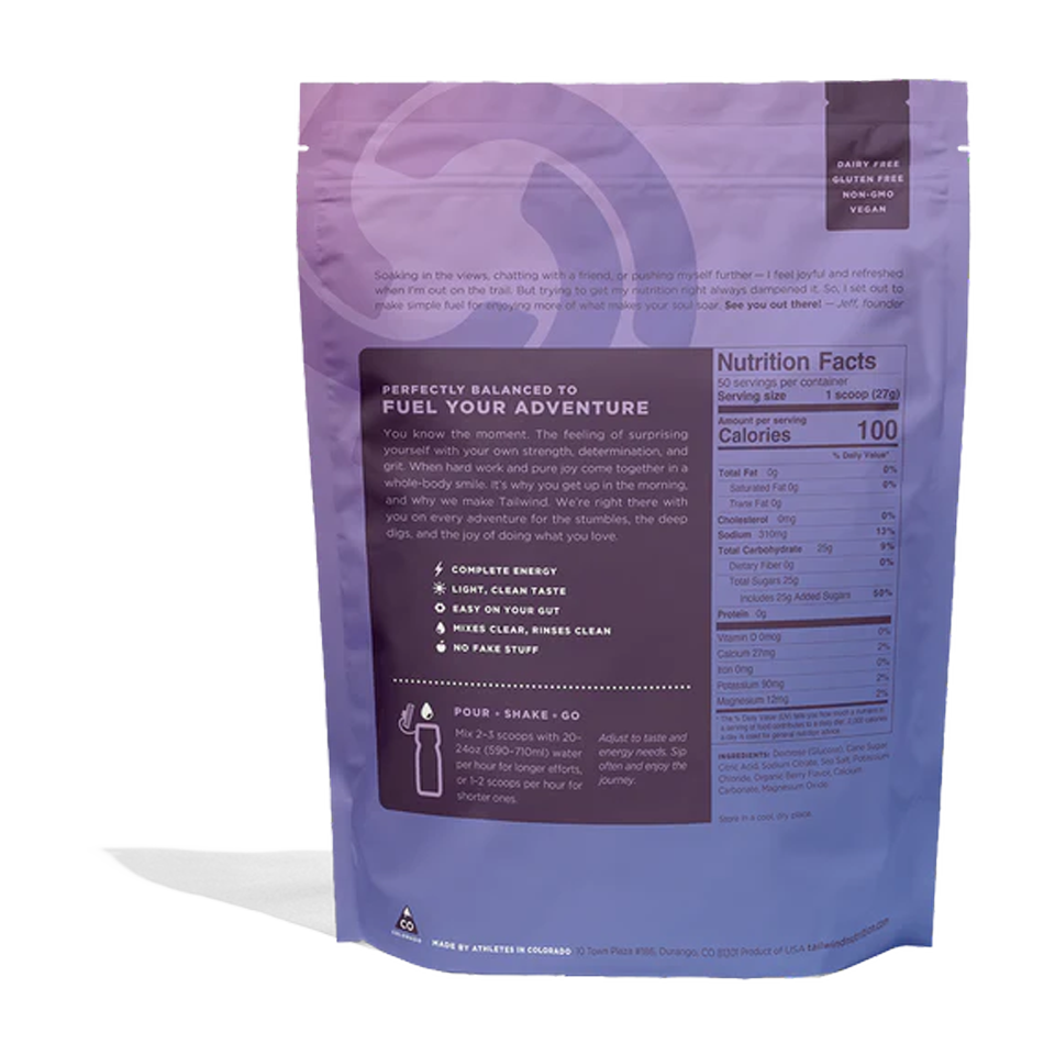 Tailwind Nutrition Endurance Fuel 50 Servings Berry
