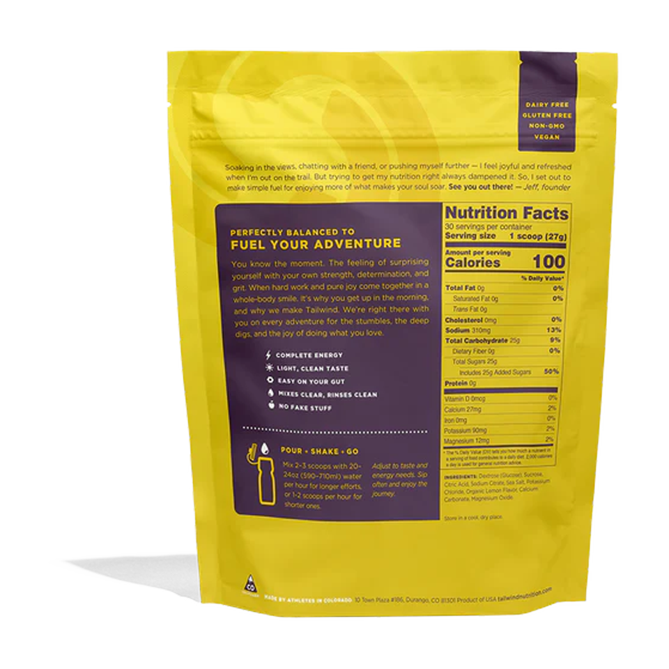 Tailwind Nutrition Endurance Fuel 30 Servings Lemon