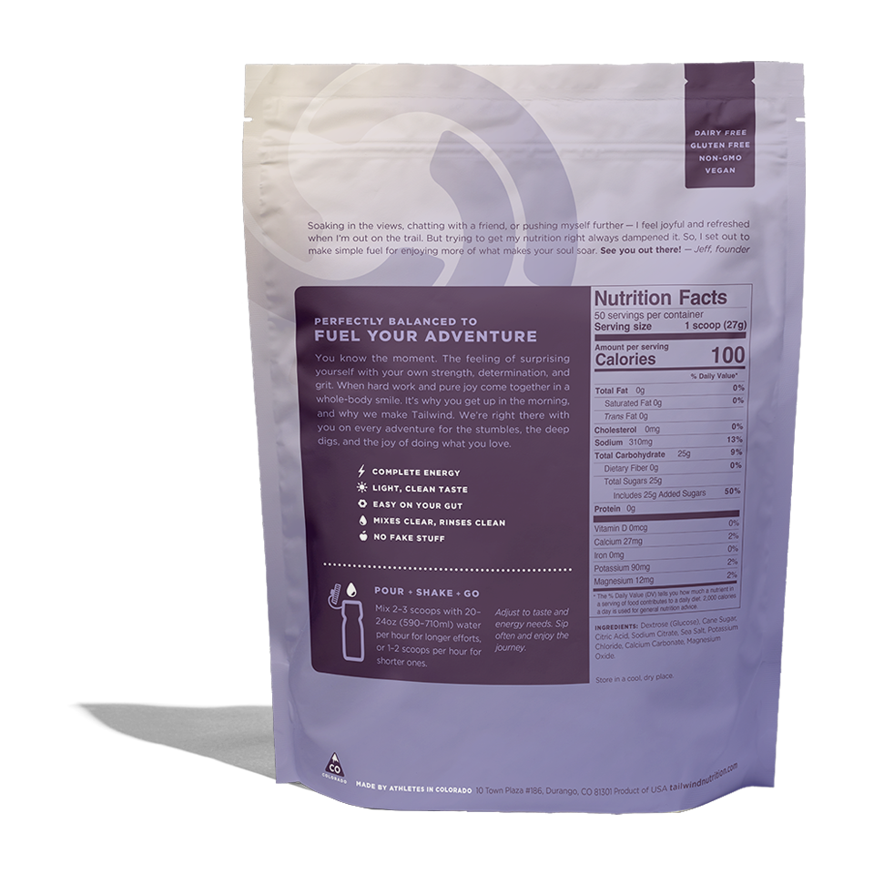 Tailwind Nutrition Endurance Fuel 50 Servings Naked (Unflavored)