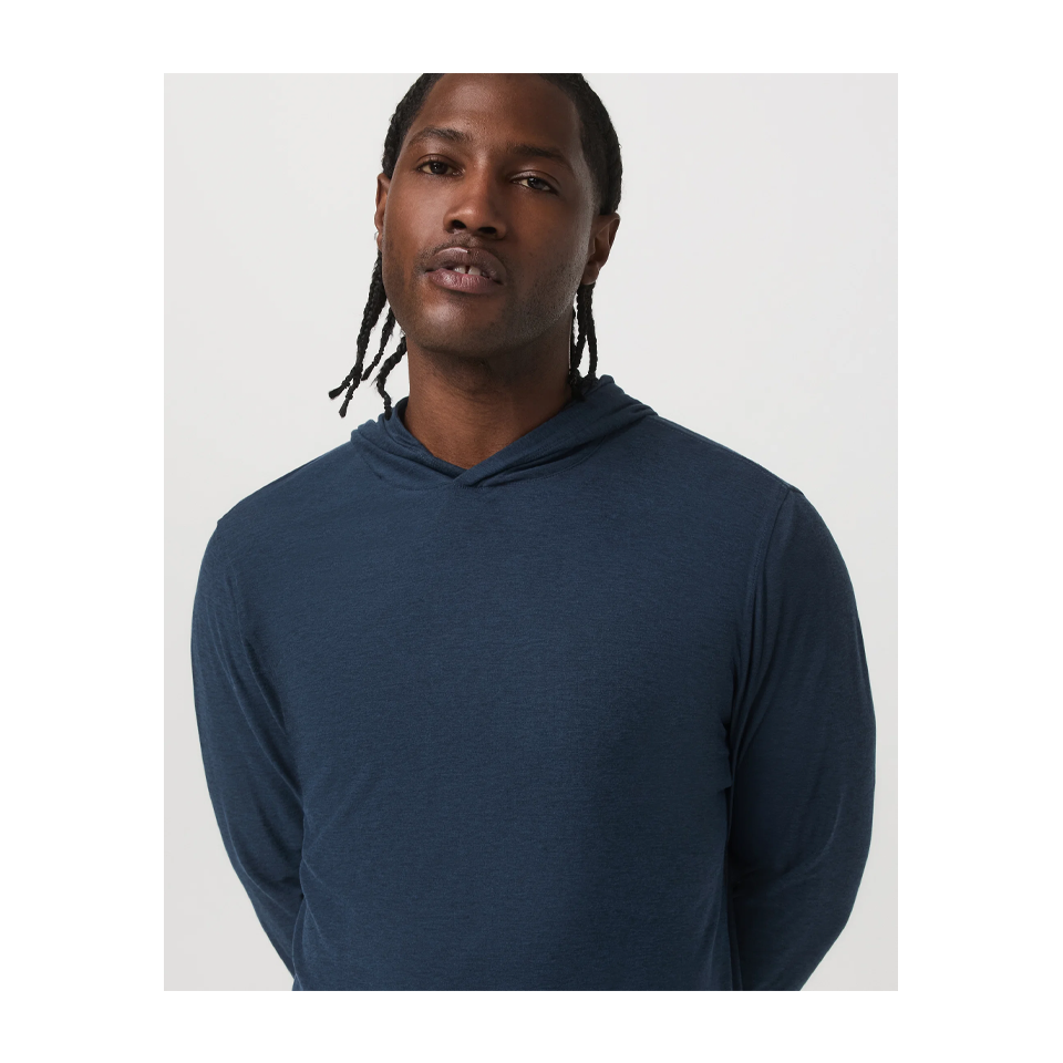 Vuori Men's Strato Tech Hoodie Navy Heather