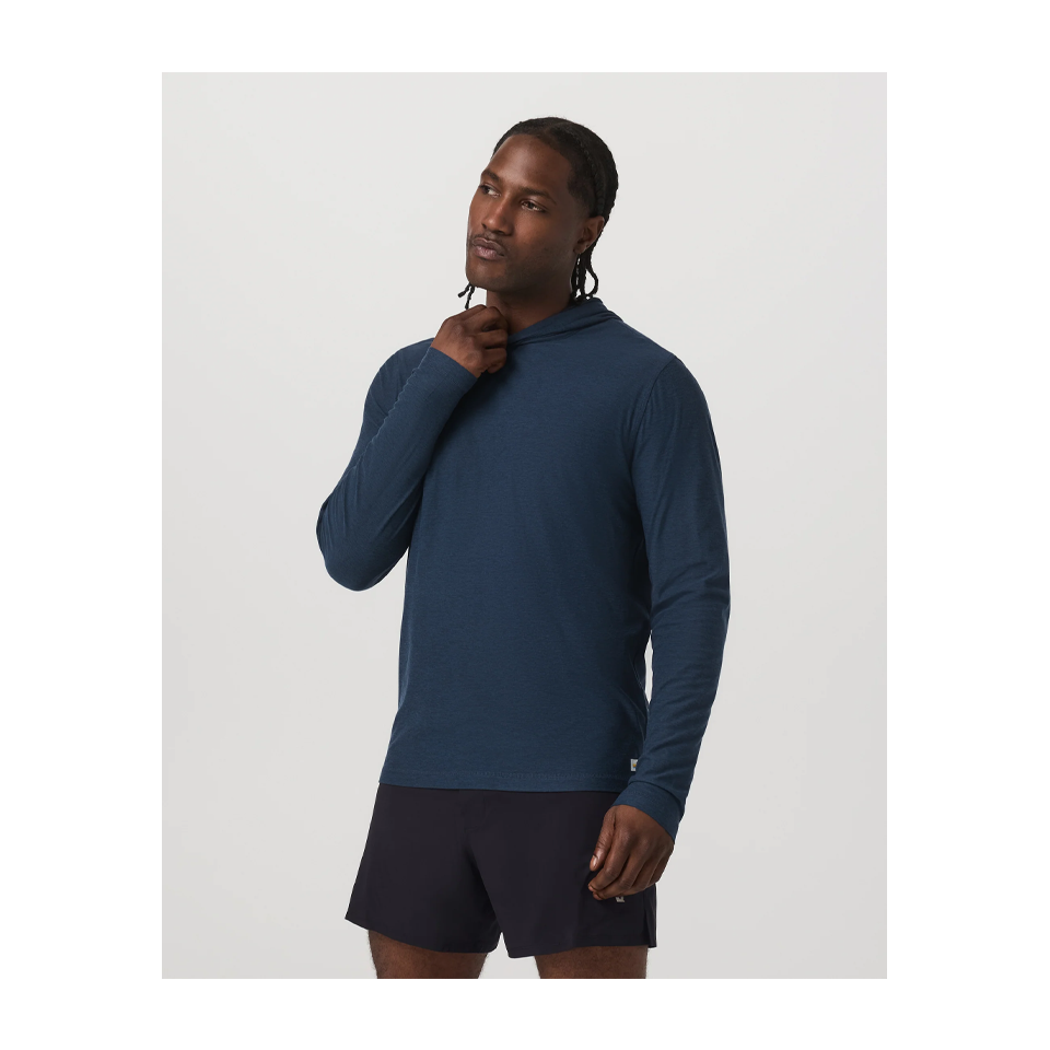 Vuori Men's Strato Tech Hoodie Navy Heather