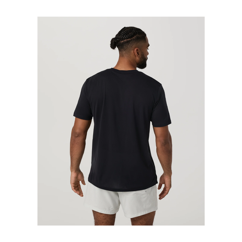 Vuori Men's Short Sleeve Strato Breathe Tee Black