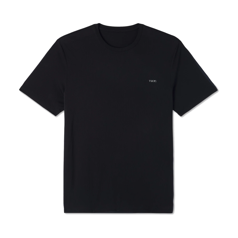Vuori Men's Short Sleeve Strato Breathe Tee Black