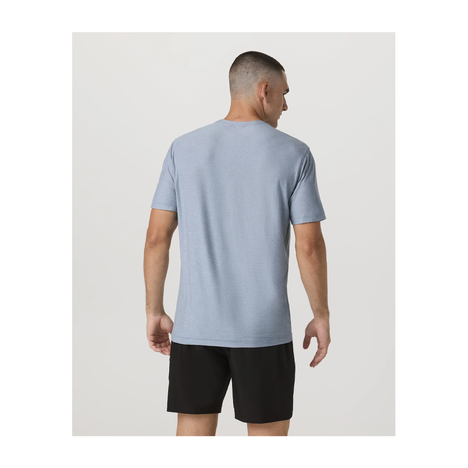 Vuori Men's Strato Tech Tee Blue Dusk Heather