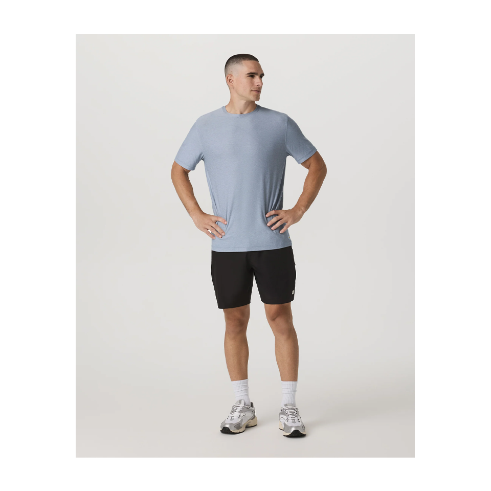 Vuori Men's Strato Tech Tee Blue Dusk Heather