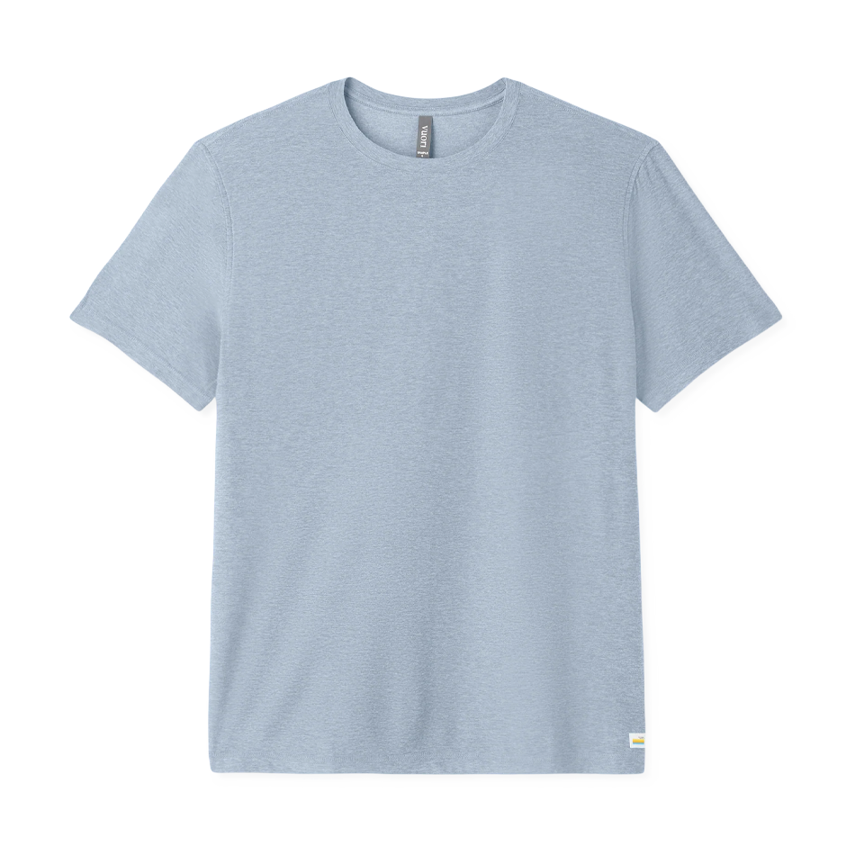 Vuori Men's Strato Tech Tee Blue Dusk Heather