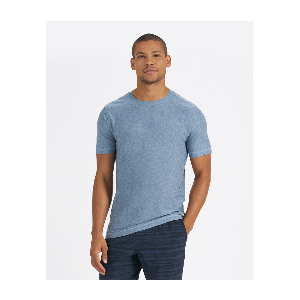 Vuori Men's Strato Tech Tee Cloud Heather