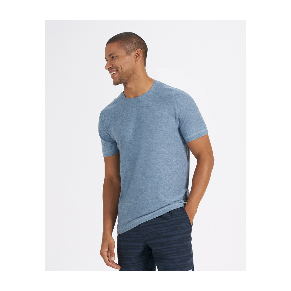Vuori Men's Strato Tech Tee Cloud Heather