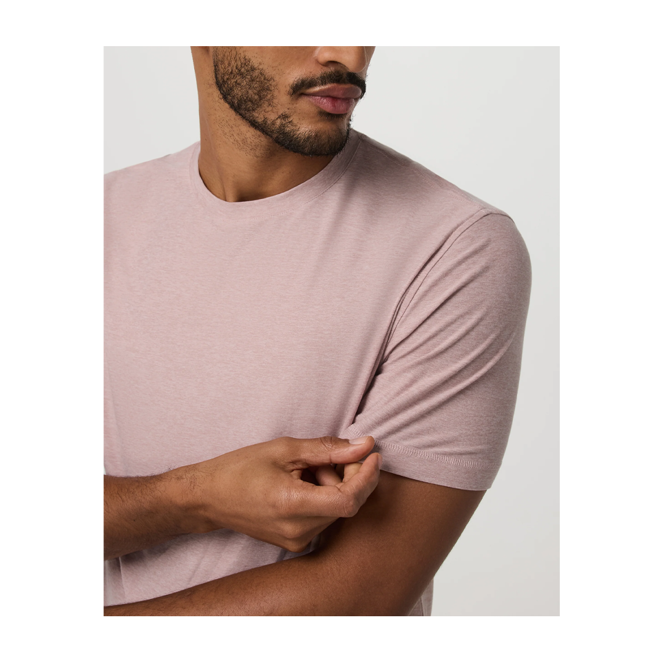 Vuori Men's Strato Tech Tee Faded Rose Heather