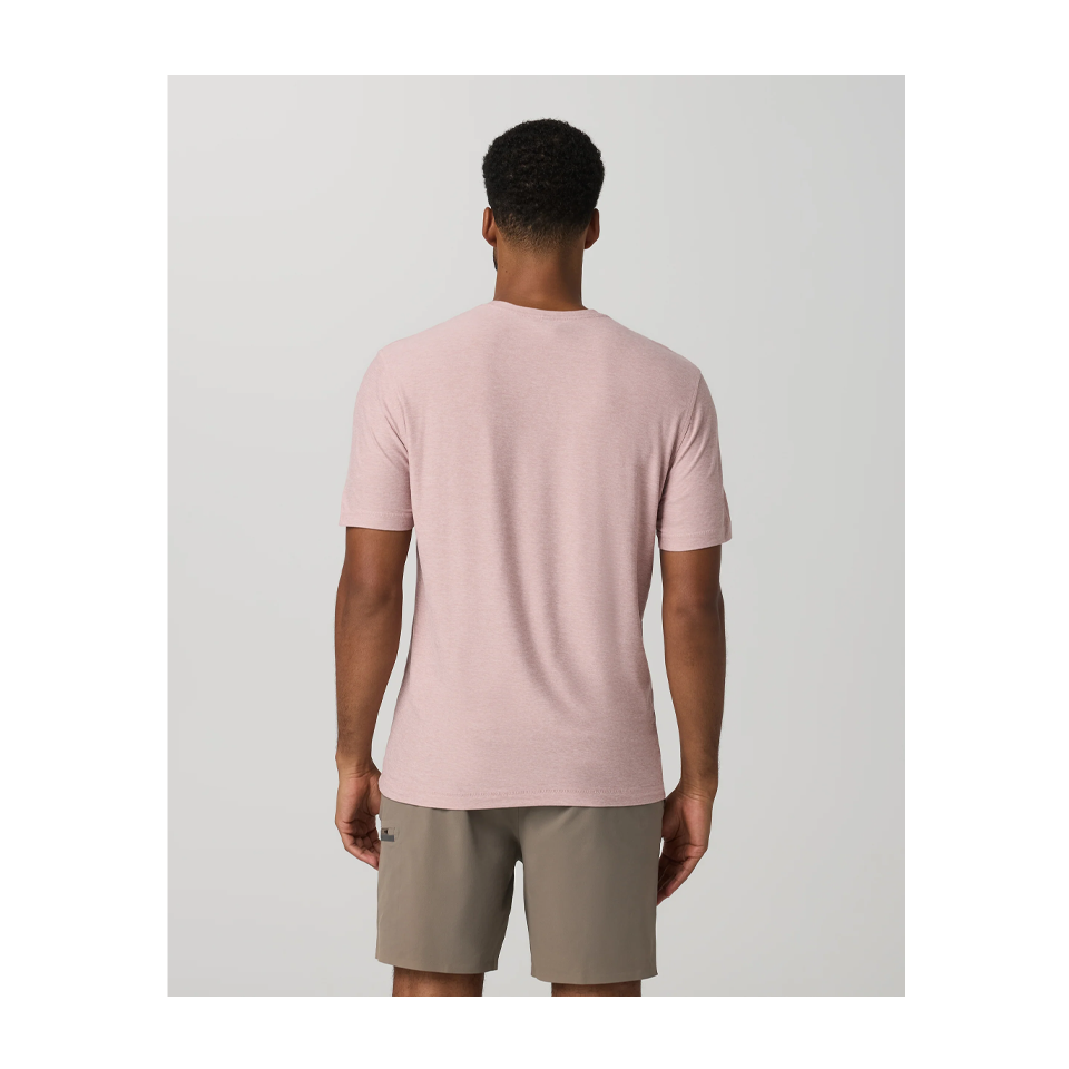 Vuori Men's Strato Tech Tee Faded Rose Heather