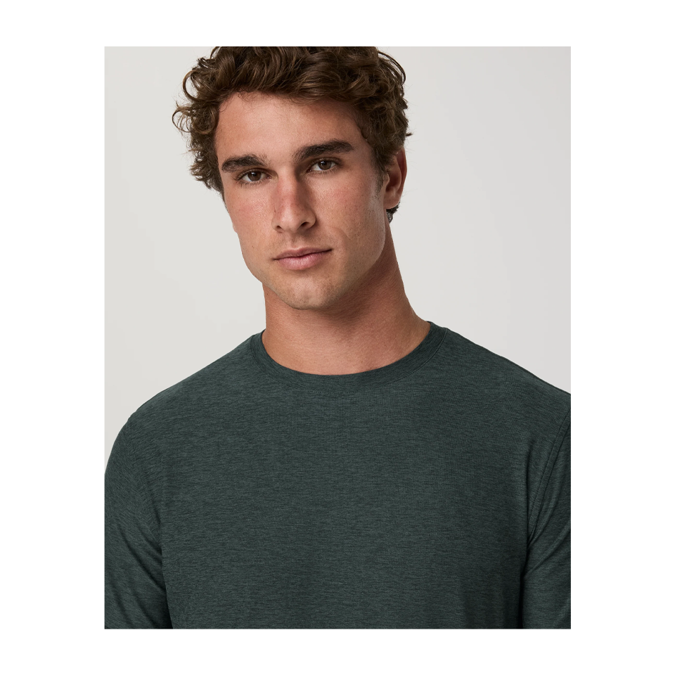 Vuori Men's Strato Tech Tee Hemlock Heather