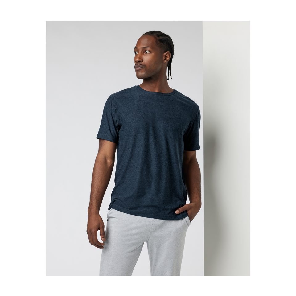 Vuori Men's Strato Tech Tee Navy Heather