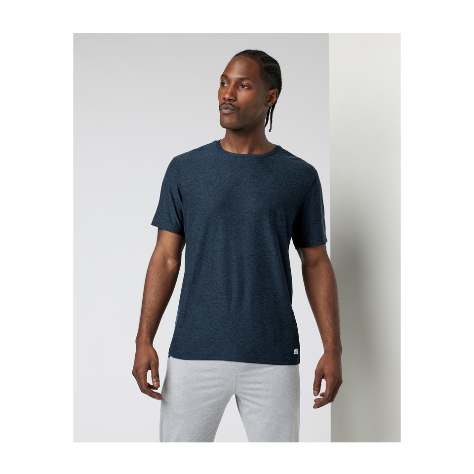 Vuori Men's Strato Tech Tee Navy Heather