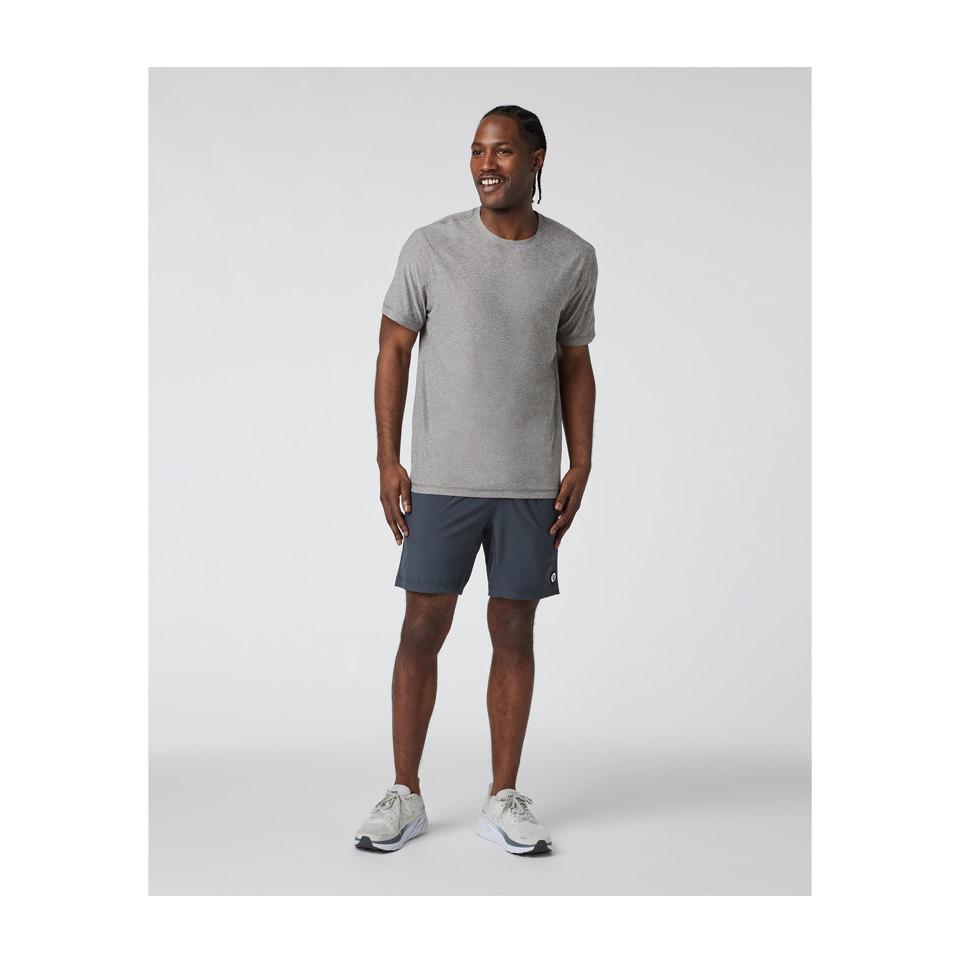 Vuori Men's Strato Tech Tee Heather Grey