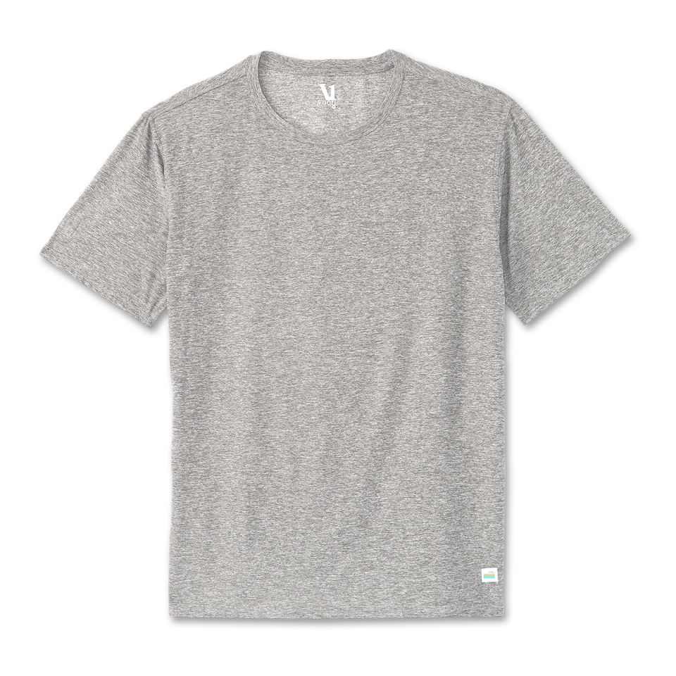 Vuori Men's Strato Tech Tee Heather Grey