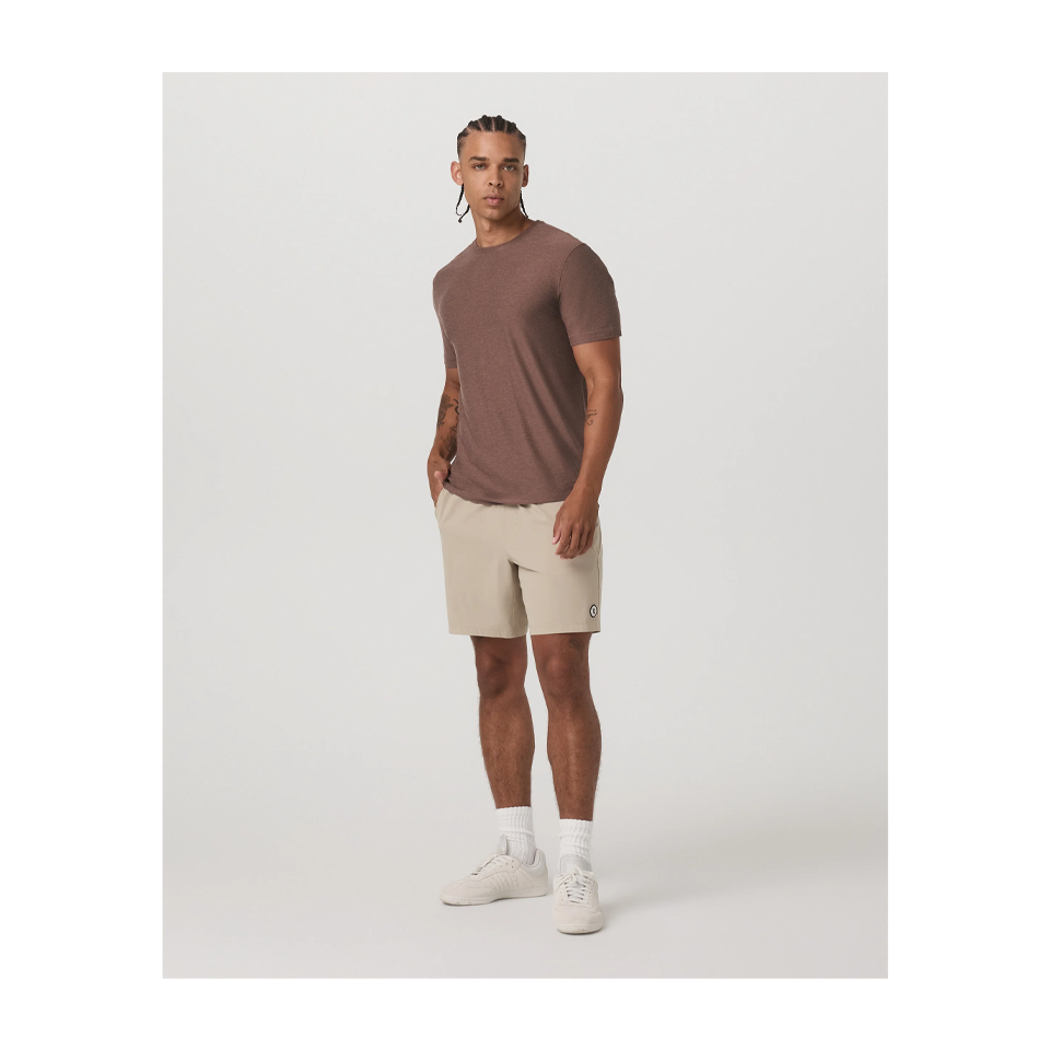 Vuori Men's Strato Tech Tee Sable Heather